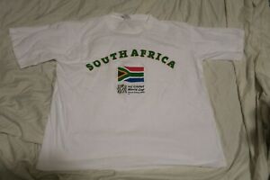 Admiral ICC Cricket World Cup South Africa 2003 T-Shirt Large White Green