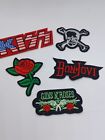 Lot Of 5 Iron On, Sew On Patches, Rock n Roll Heavy metal & Culture Set New!!!!!