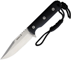Nieto Semper Fi 2 Black Smooth G10 Bohler N690 Steel Fixed Blade Knife 134