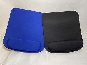 Mouse Pad With Wrist Rest Support Laptop PC Computer Blue/Black