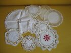 Antique Lace Embroidery Lot 9 Miscellaneous Napperons
