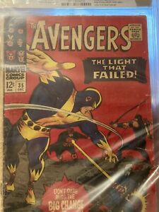 Avengers Comic #35 CGC Universal Grade 2.5  Rare early edition is affordable