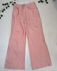 Ann Taylor Loft Pants High Rise palazzo jeans pink 28 6 Wide Leg Summer Spring