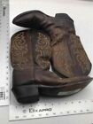 Justin Mens Brown Leather Round Toe Mid Calf Cowboy Western Boots Size 10.5