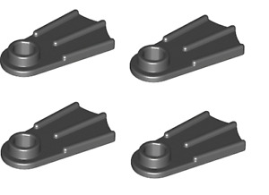 LEGO Minifigures Accessories 4 Black Float Fin Footgear Pinball Machine 2599a Used