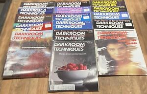 Lot Of 16 Darkroom Techniques Photography Magazine Years 1989-1992 Camera