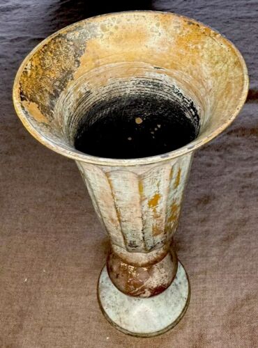New ListingOld 10in Brass/Bronze Urn Style Vase