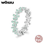 Wostu 925 Sterling Silver Lovely Flower Wedding Rings For Women Gifts Jewelry