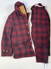 American Field Gun Coat Toledo, OH Plaid Hunting Jacket Pants Wool Vintage  READ