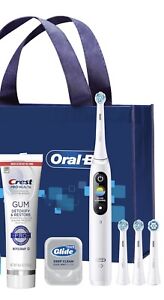 Oral-B Professional io-7 Rechargeable Electric Toothbrush - White-Bundle