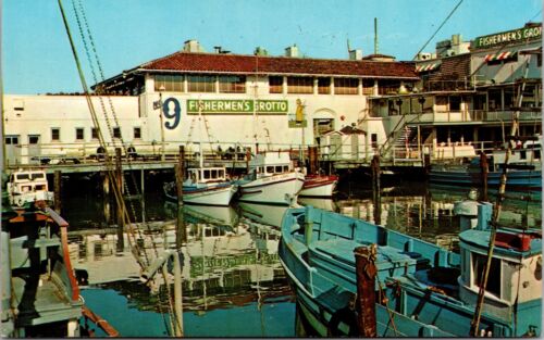 Fisherman's Wharf San Francisco California No 9 Grotto 1966 Chrome Postcard