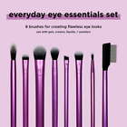 US Everyday Eye Essentials Makeup Brush Kit, for Eye Shadow & Liner, 8 Piece Set