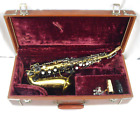 EVETTE SCHAEFFER PARIS CURVED Bb SOPRANO SAXOPHONE LACQUERED BRASS WITH CASE