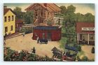Shartlesville PA Roadside America Indoor Miniature Village Linen Postcard   pc95