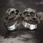 Fashion Men Skull Ring 925 Silver Ring Jewelry Party Band Gift Sz 7-13