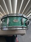 Vintage Prestige Snare Drum 5X14 Green Sparkle 8 Lug Exc. Cond. Fat Vintage Tone