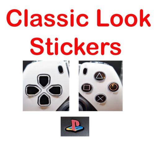 Custom PS5 Controller RETRO Classic Buttons (Stickers ONLY)
