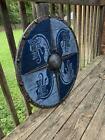 New Handmade Medieval Dragon Wooden Viking Shield Round Shield Best Gifts