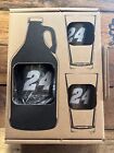 Jeff Gordon #24 NASCAR Gift Set - 2  16 oz Pint Glasses and Beer Jug Black