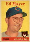 1958 Topps Baseball Card #461 Ed Mayer RC - VG