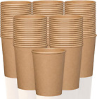100Pcs 8 Oz Disposable Paper Cups, Hot and Cold Beverage Drinking Cup for Coffee