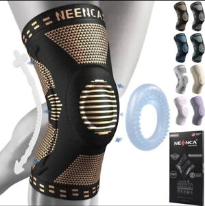 NEENCA Professional Knee Brace Compression  Support with Patella Gel pad XXL