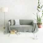 Pure Linen Sofa Covers Room Soft Cushion Cover Protector Couch Covers 1/2/3 Seat