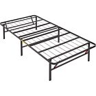 Foldable Metal Platform Bed Frame with Tool Free Setup, 14 Inches High, Twin XL