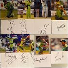10x SIGNED Pakistan Cricket Autographs Card With Photos