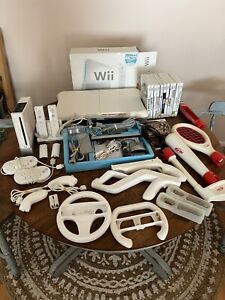 Nintendo Wii Game System Console with 2-REMOTES Bundle, Accessories, Step, Games