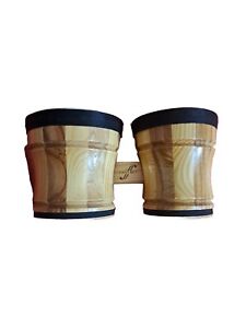 First Act Wood Bongo Drums Instrument Percussion Conga Bongos Wooden Set