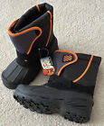 Boys Youth Size 4 Black & Orange Winter Snow Boots -5° By Ozark Trail - New!