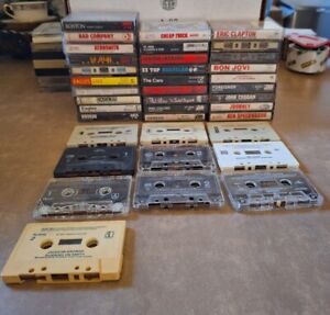 Cassette Tape Lot 38 Heavy Metal / Hard Rock / 80's Hair Bands Etc.
