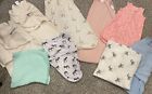 Set Of 7  Baby Girl Swaddlers and 2 Muslin Receiving Blankets - could be neutral