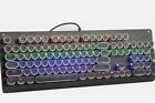 E-YOOSO K600 Retro Mechanical Gaming Keyboard Rainbow Backlit 104 Key