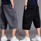 Hot Mens Cargo Shorts Pants Baggy Casual Cotton Trousers Sport Plus Size