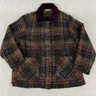 VTG Weave of the Irish Handcrafted Ireland Women M Wool Blend Jacket Sweater EUC