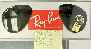 Ray Ban RB3025 G15 Glass Lenses 58 mm Genuine Ray-Ban Not Polarized