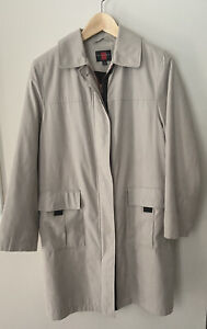 GALLERY Petite Small Classic   Trench Coat Zip out warm lining beige tan