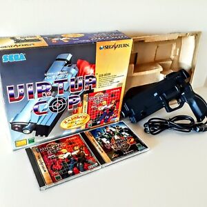 Lot 3 Virtua Cop 1+2 Special Pack w/Virtua Gun Sega Saturn From Japan Game