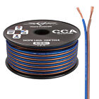 Skar Audio 14 Gauge CCA Car Audio Speaker Wire - 100 Feet (Matte Brown/Blue)