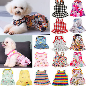 Pet Clothes Summer Small Dog Cat Dress Cute Princess Chihuahua Puppy Skirt #