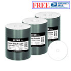 300 Pack Ritek Pro CD-R 52X 700MB White Inkjet Hub Printable Blank Media Disc