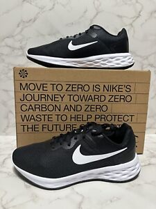 Nike Revolution 6 Extra Wide Black White Running Sneakers DD8475-003 Mens Sizes