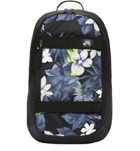 NEW!! Nike Floral Pattern Skateboard Straps Backpack #321A