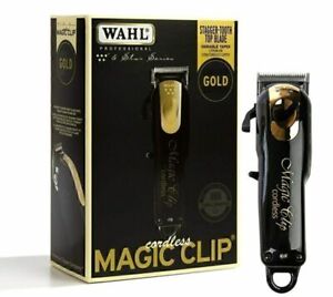 Wahl Professional 5 Star Edition 8148-100 Gold Cordless Magic Clip Black NEW