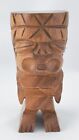 Vintage Hand Carved Hawaiian Monkey Pod Wood Tiki Statue Sculpture