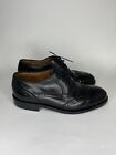 florsheim imperial Shoes Lace Up Oxfords Men Size 6.5D Black Leather Wing Tip