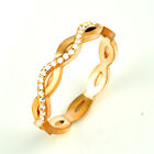 GOLD PLATED RING FOR WOMEN CUBIC ZIRCONIA WEDDING FASHION JEWELRY