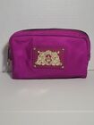 Juicy Couture Mini bag Travel Cosmetic Zip Around Pouch Magenta Purple Stunning